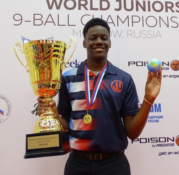 Virgin Island’s Mahkeal Parris Captures WPA World Junior 9Ball